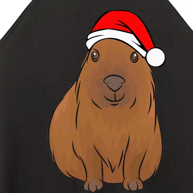 funny Capybara Lover Cute Christmas Capybara Women’s Perfect Tri Rocker Tank