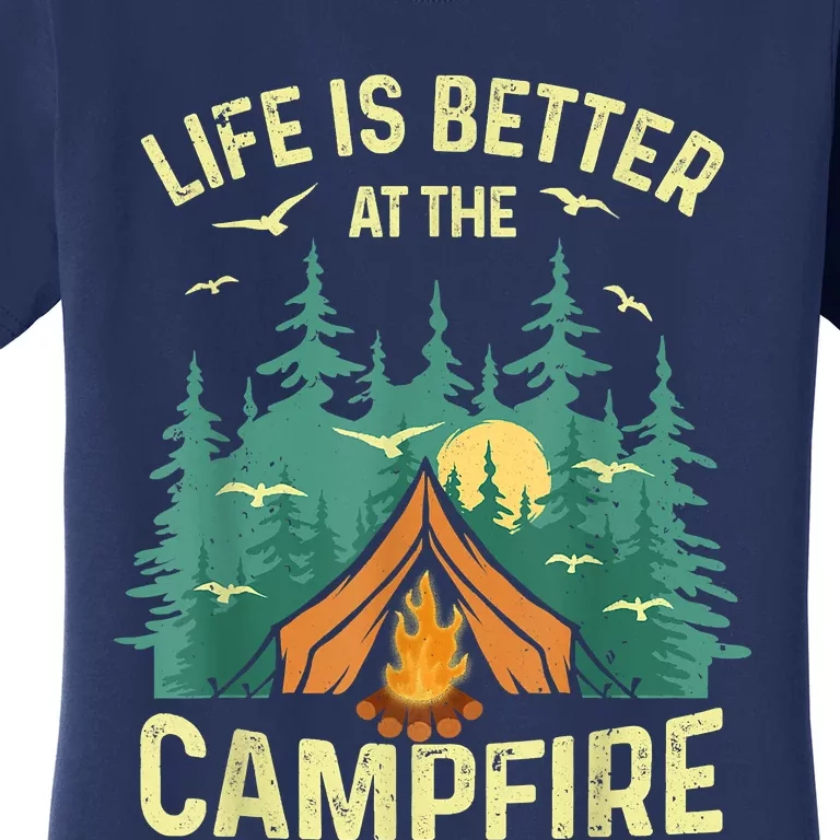 Funny Camping Lover Design For Men Women Camping Vacationist Women's T-Shirt