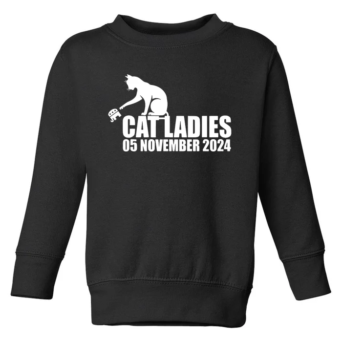 Funny Cat Ladies Toddler Sweatshirt