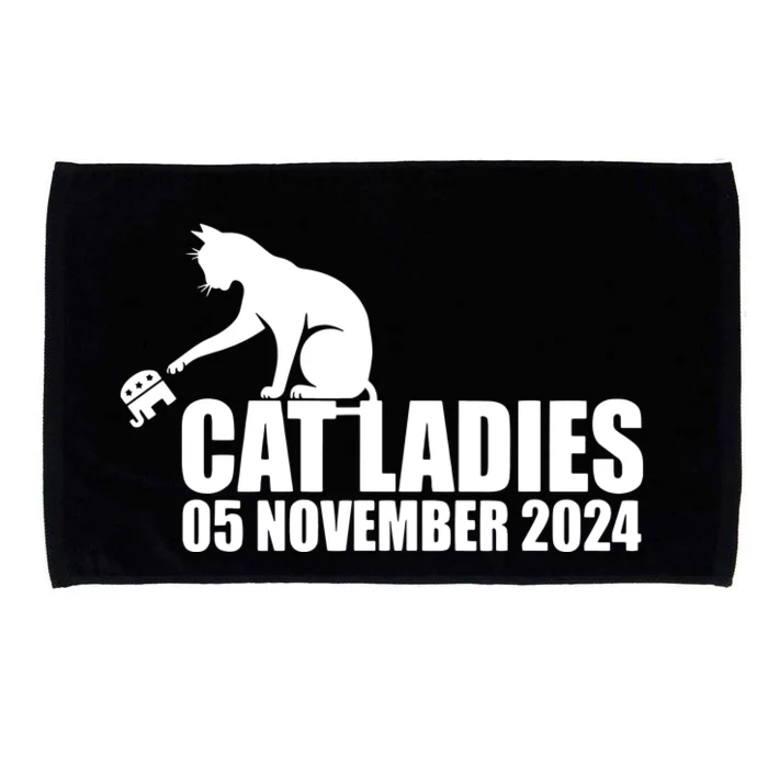 Funny Cat Ladies Microfiber Hand Towel