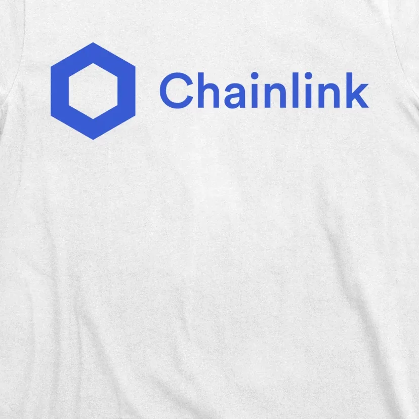 Funny Chainlink LINK Funny Chainlink Crypto Chainlink Blue Chainlink Merch T-Shirt