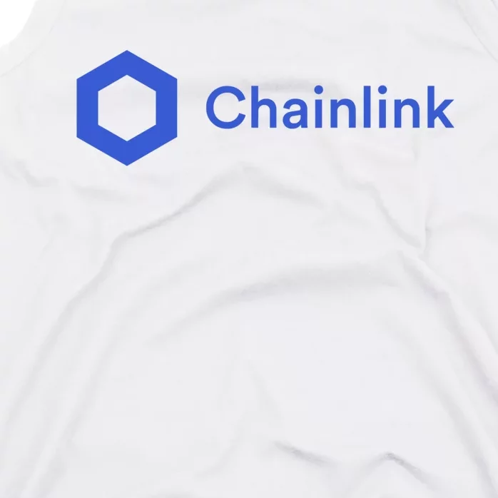 Funny Chainlink LINK Funny Chainlink Crypto Chainlink Blue Chainlink Merch Tank Top