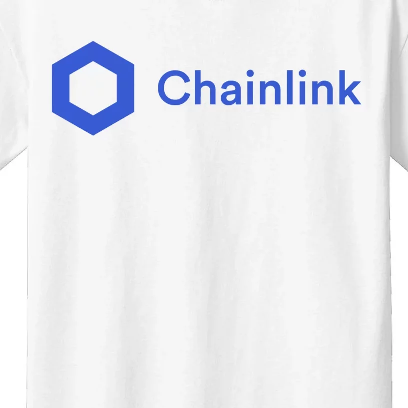 Funny Chainlink LINK Funny Chainlink Crypto Chainlink Blue Chainlink Merch Kids T-Shirt