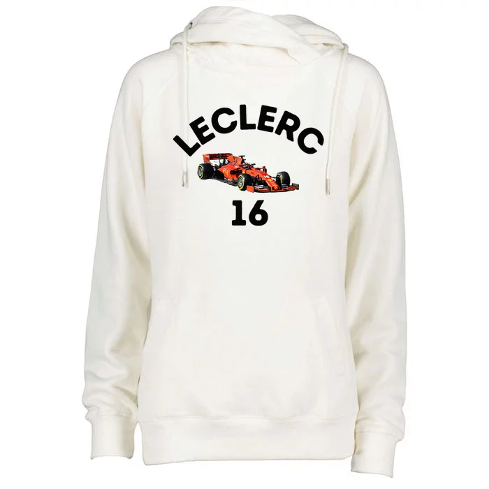 F1 Charles Leclerc Race Womens Funnel Neck Pullover Hood