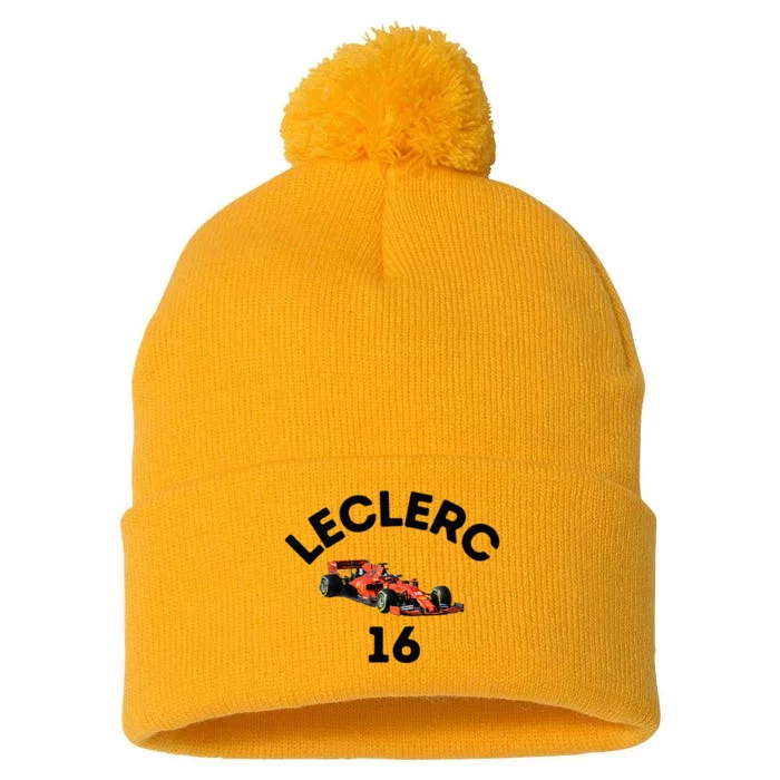 F1 Charles Leclerc Race Pom Pom 12in Knit Beanie