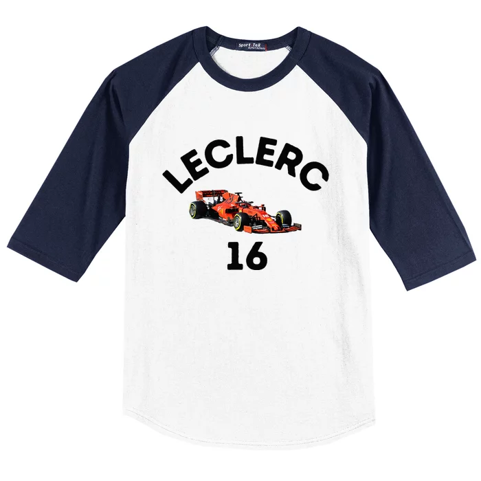 F1 Charles Leclerc Race Baseball Sleeve Shirt