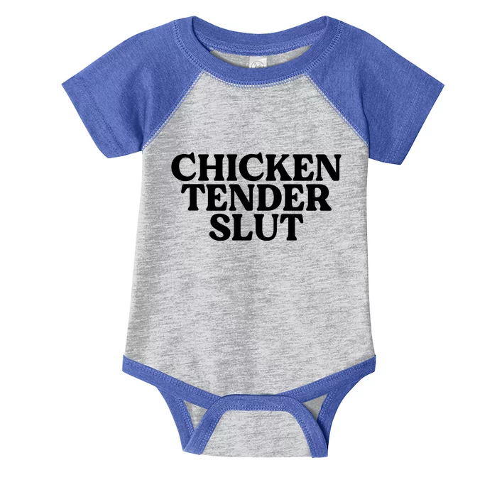 Funny Chicken Lover Gift Chicken Tender Slut Infant Baby Jersey Bodysuit