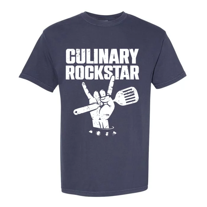 Funny Culinary Lover Chef Cook Culinary Rockstar Garment-Dyed Heavyweight T-Shirt