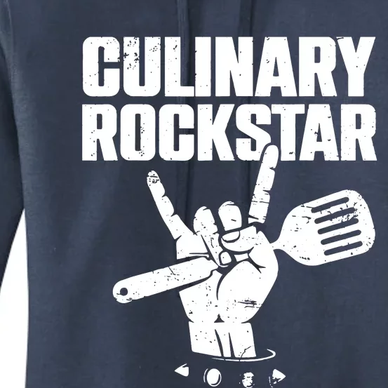 Funny Culinary Lover Chef Cook Culinary Rockstar Women's Pullover Hoodie