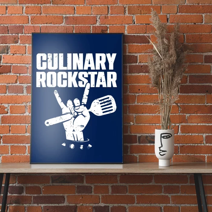 Funny Culinary Lover Chef Cook Culinary Rockstar Poster