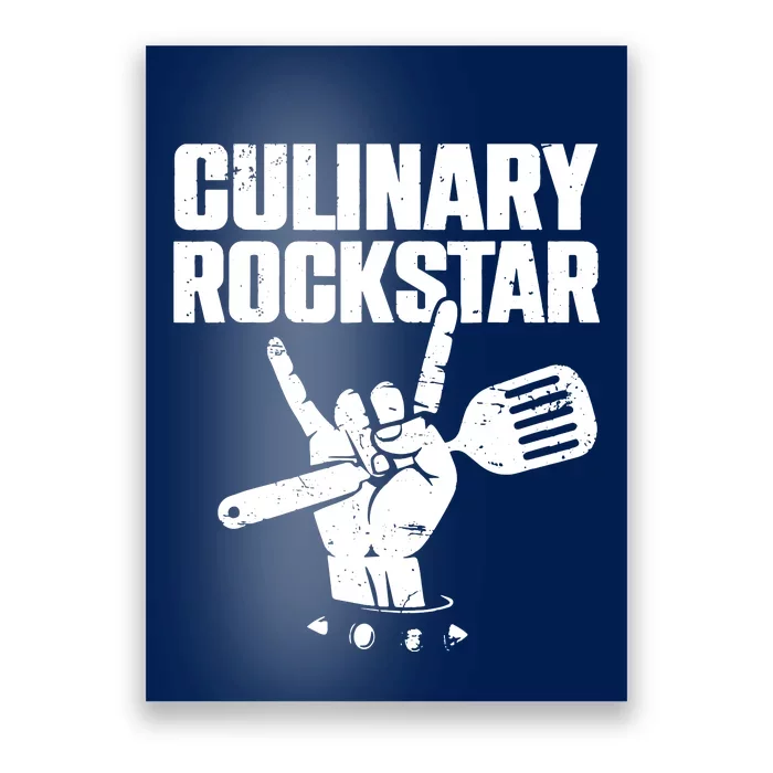 Funny Culinary Lover Chef Cook Culinary Rockstar Poster