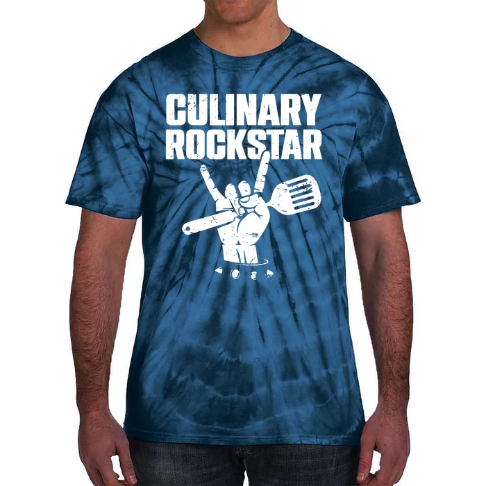 Funny Culinary Lover Chef Cook Culinary Rockstar Tie-Dye T-Shirt