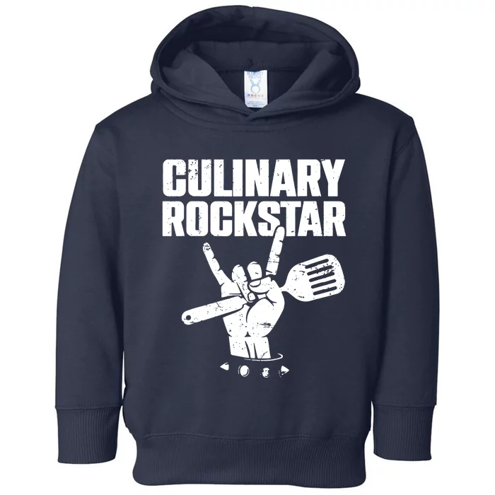 Funny Culinary Lover Chef Cook Culinary Rockstar Toddler Hoodie