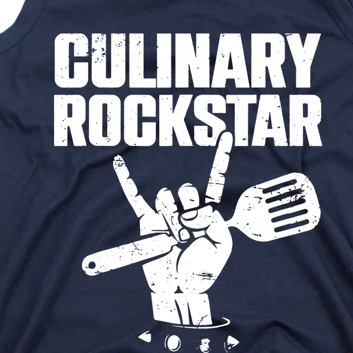 Funny Culinary Lover Chef Cook Culinary Rockstar Tank Top