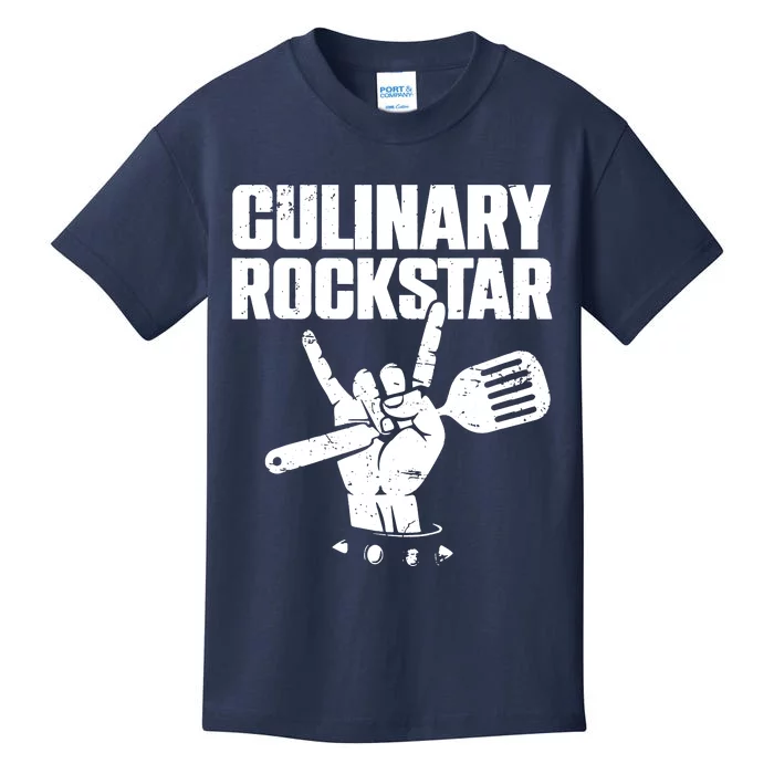 Funny Culinary Lover Chef Cook Culinary Rockstar Kids T-Shirt