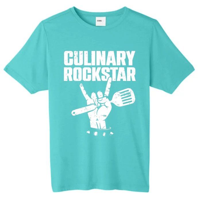 Funny Culinary Lover Chef Cook Culinary Rockstar ChromaSoft Performance T-Shirt