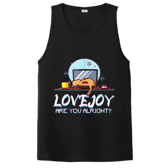 Funny Cute Lovejoy Merch Wilbur Soot Bored Cats Performance Tank