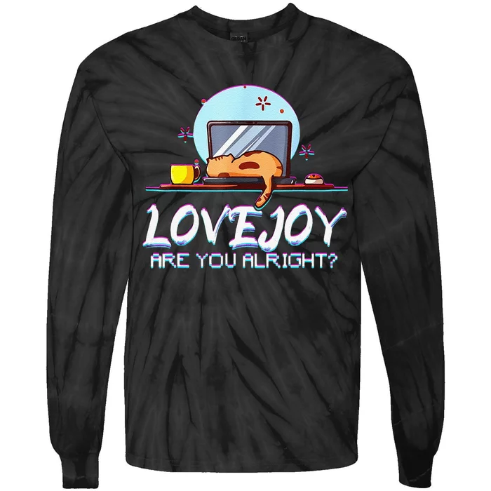 Funny Cute Lovejoy Merch Wilbur Soot Bored Cats Tie-Dye Long Sleeve Shirt