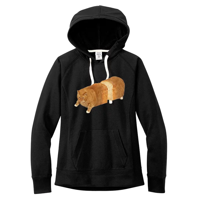 Funny Cat Loaf Cat Bread Cat Lovers Kitty Kitten Women Women's Fleece Hoodie