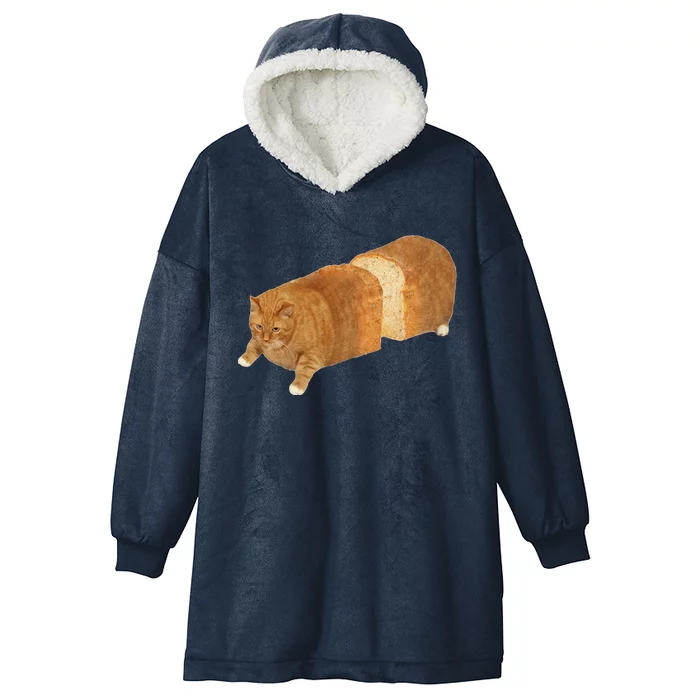 Funny Cat Loaf Cat Bread Cat Lovers Kitty Kitten Women Hooded Wearable Blanket