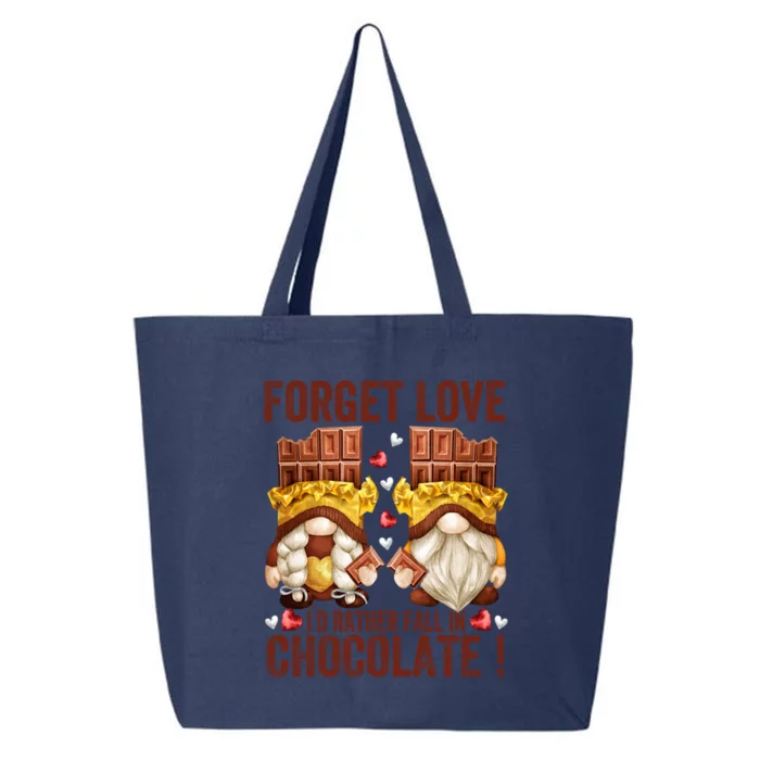 Funny Chocolate Lover Gnome Funny Gift Anti Valentines Day Great Gift 25L Jumbo Tote