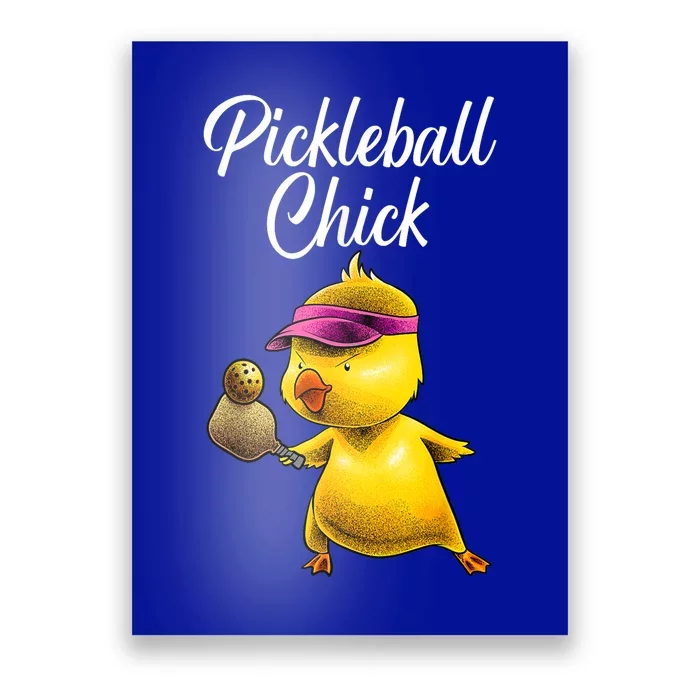 Funny Chick Lover Pickleball Paddle Sport Gift For Girl Poster