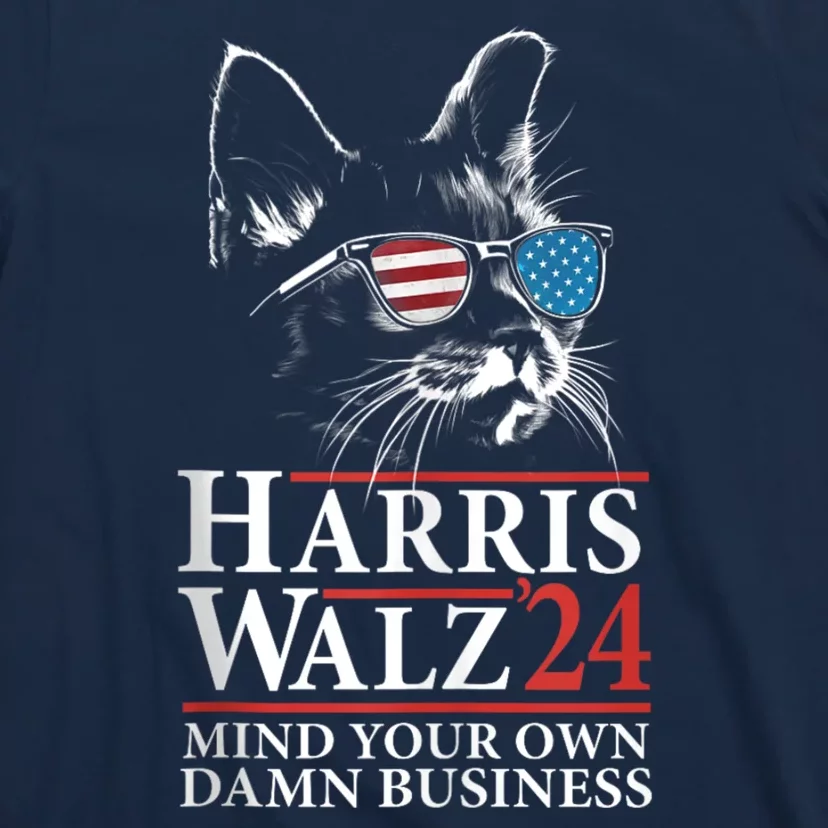 Funny Cat Ladies Kamala Harris Tees Harris Waltz 2024 Election T-Shirt