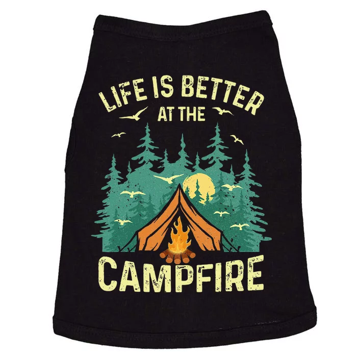 Funny Camping Lover Design For Men Women Camping Vacationist Doggie Tank