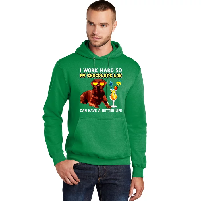 Funny Chocolate Lab Design Chocolate Labrador Lovers Hoodie