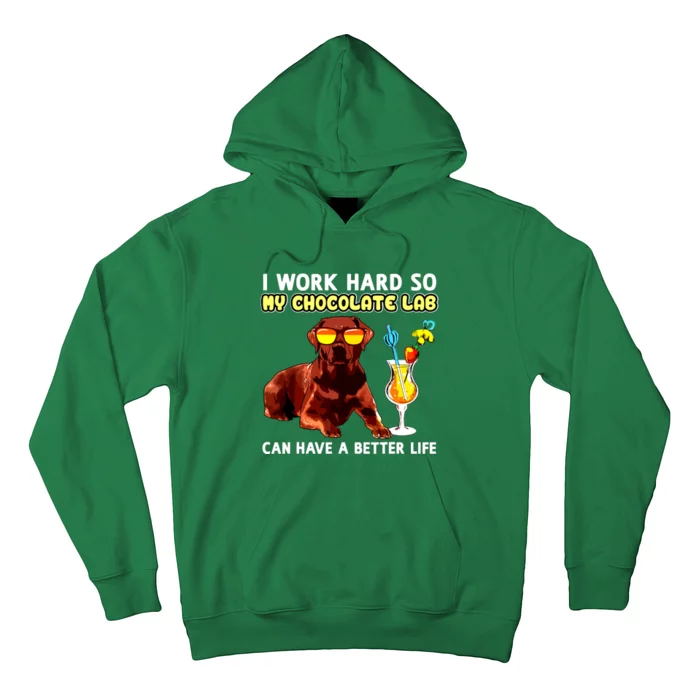 Funny Chocolate Lab Design Chocolate Labrador Lovers Hoodie