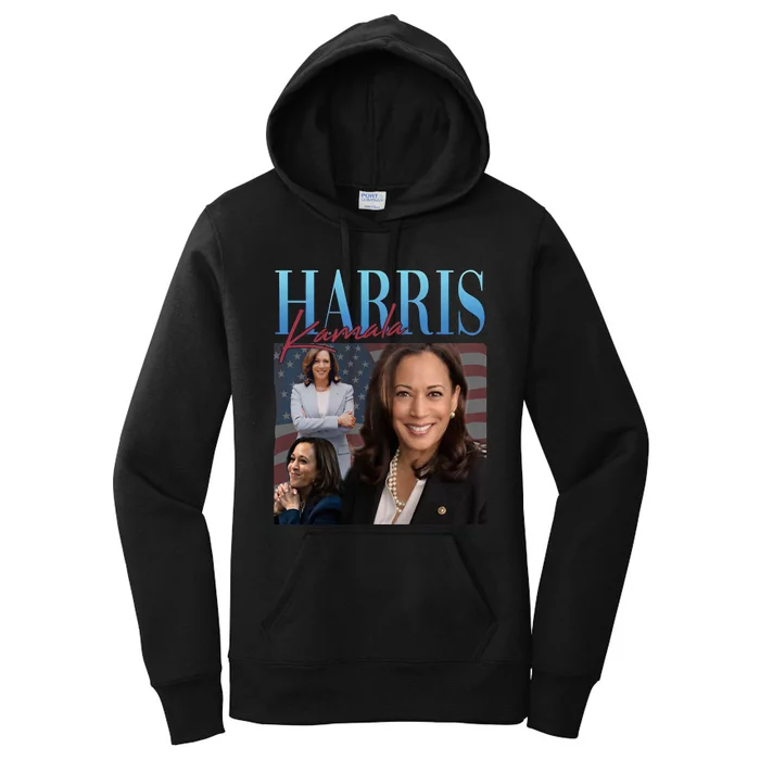 Funny Cat Lovers Kamala Harris Blue Cats Wave For Kamala Women's Pullover Hoodie