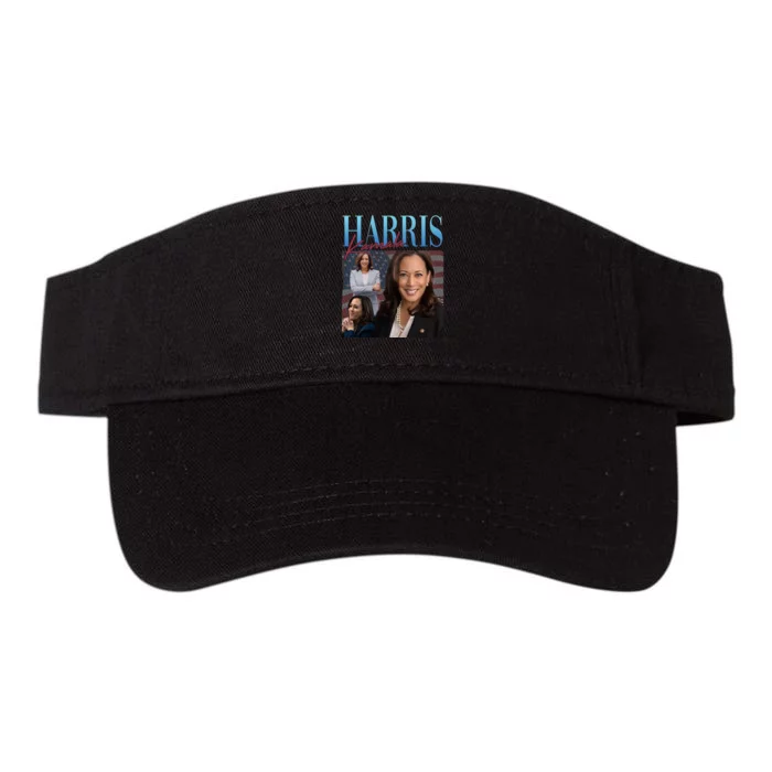 Funny Cat Lovers Kamala Harris Blue Cats Wave For Kamala Valucap Bio-Washed Visor