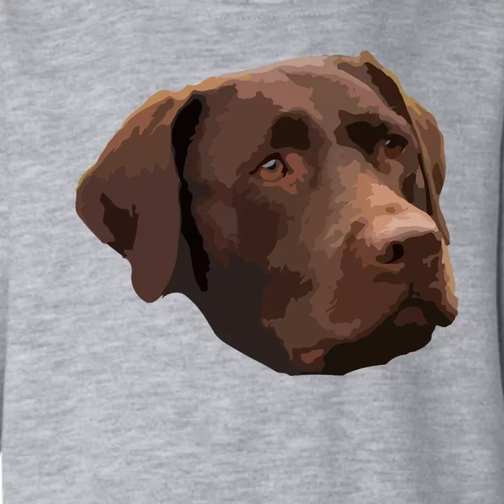 Funny Chocolate Lab Labrador Retriever Dog Head Toddler Hoodie