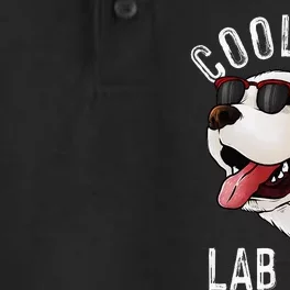 Funny Coolest Lab Dad Gift For White Labrador Dog Lover Dry Zone Grid Performance Polo