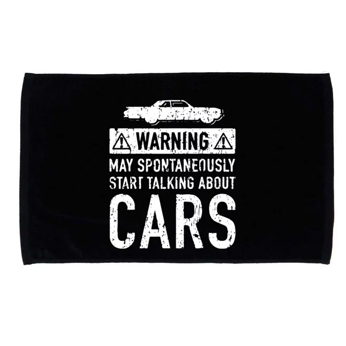 Funny Car Lover Gift Garage Owner Car Fixer Enthusiast Microfiber Hand Towel