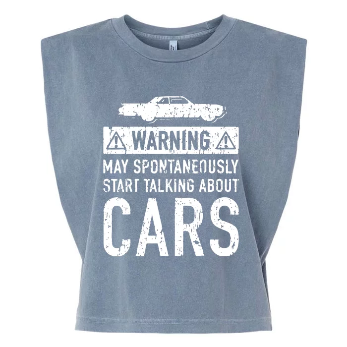 Funny Car Lover Gift Garage Owner Car Fixer Enthusiast Garment-Dyed Women's Muscle Tee