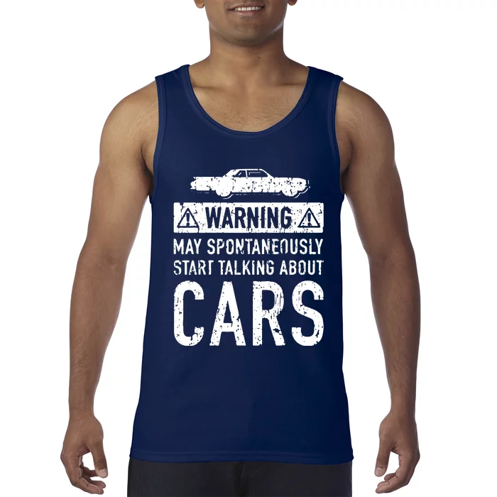 Funny Car Lover Gift Garage Owner Car Fixer Enthusiast Tank Top