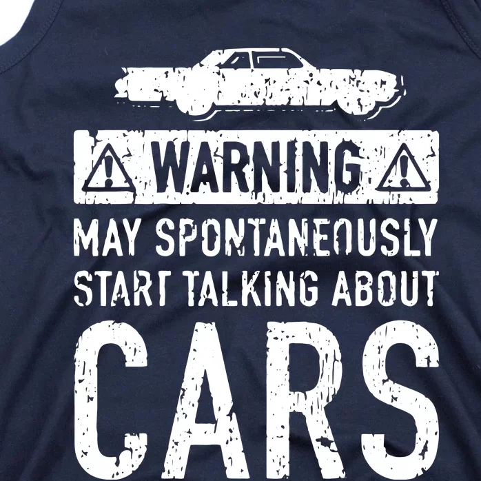 Funny Car Lover Gift Garage Owner Car Fixer Enthusiast Tank Top