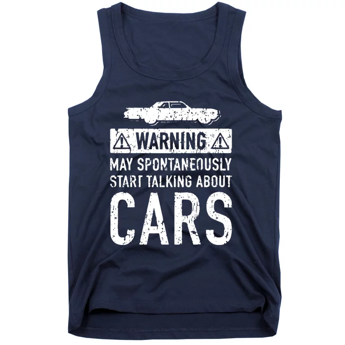 Funny Car Lover Gift Garage Owner Car Fixer Enthusiast Tank Top