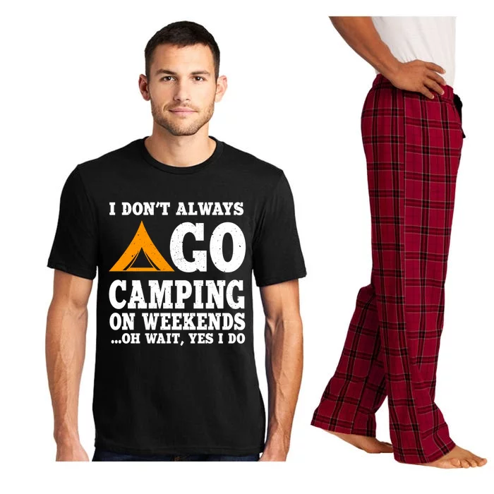 Funny Camping Lover Outfit Nature Hiking And Summer Camp Cute Gift Pajama Set