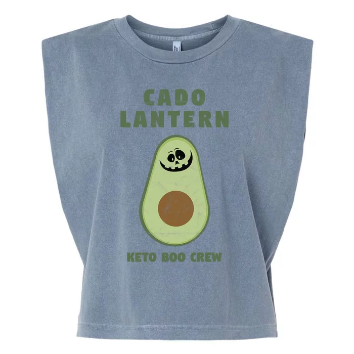 Funny Cado Lantern Of The Keto Boo Crew Squad Gift Garment-Dyed Women's Muscle Tee