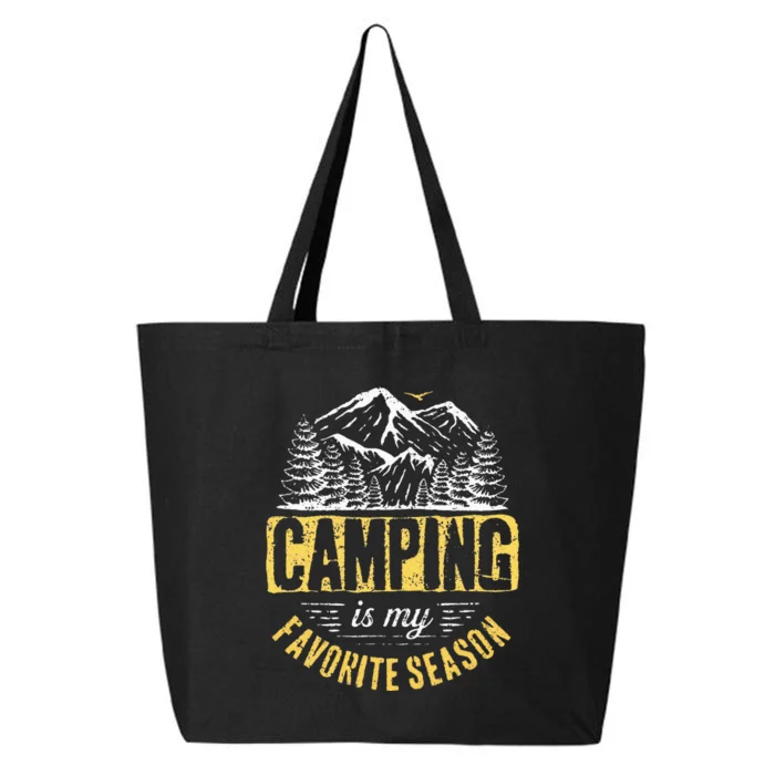 Funny Camping Lover Outdoor Camper Camping Favorite Season 25L Jumbo Tote