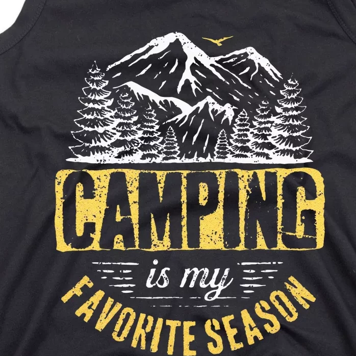 Funny Camping Lover Outdoor Camper Camping Favorite Season Tank Top