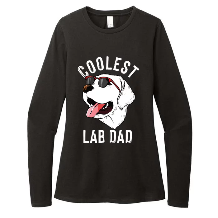 Funny Coolest Lab Dad Gift For White Labrador Dog Lover Men Womens CVC Long Sleeve Shirt