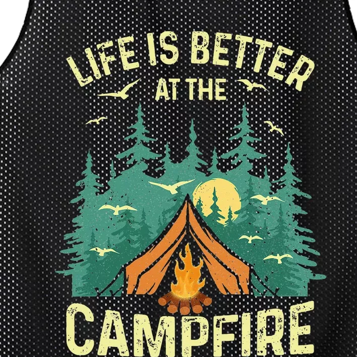 Funny Camping Lover Design For Camping Vacationist Mesh Reversible Basketball Jersey Tank