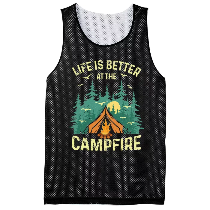 Funny Camping Lover Design For Camping Vacationist Mesh Reversible Basketball Jersey Tank