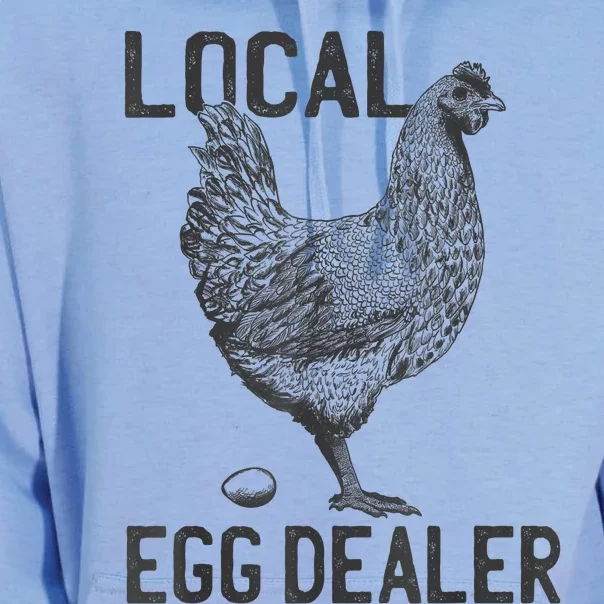 Funny Chicken Local Egg Dealer Support Unisex Surf Hoodie