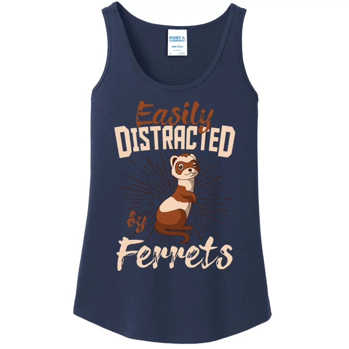 Ferret Cute Lover Expert Mustelidae Ladies Essential Tank