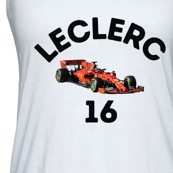 F1 Charles Leclerc Race Ladies Essential Flowy Tank