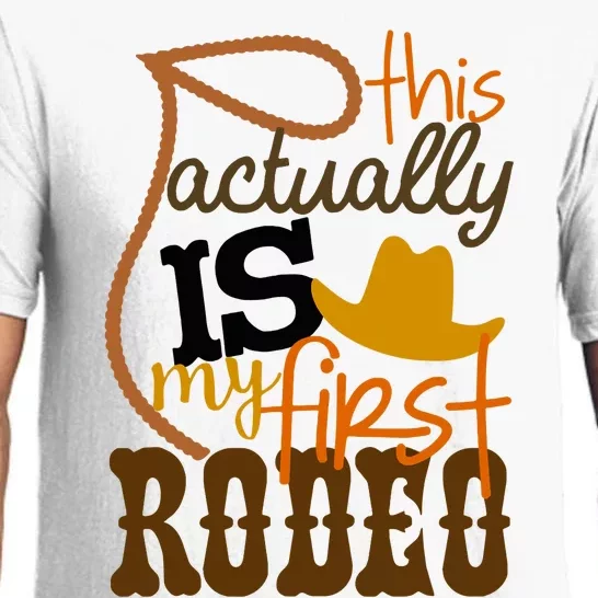 Funny Country Life Howdy This Actually Is My First Rodeo Pajama Set